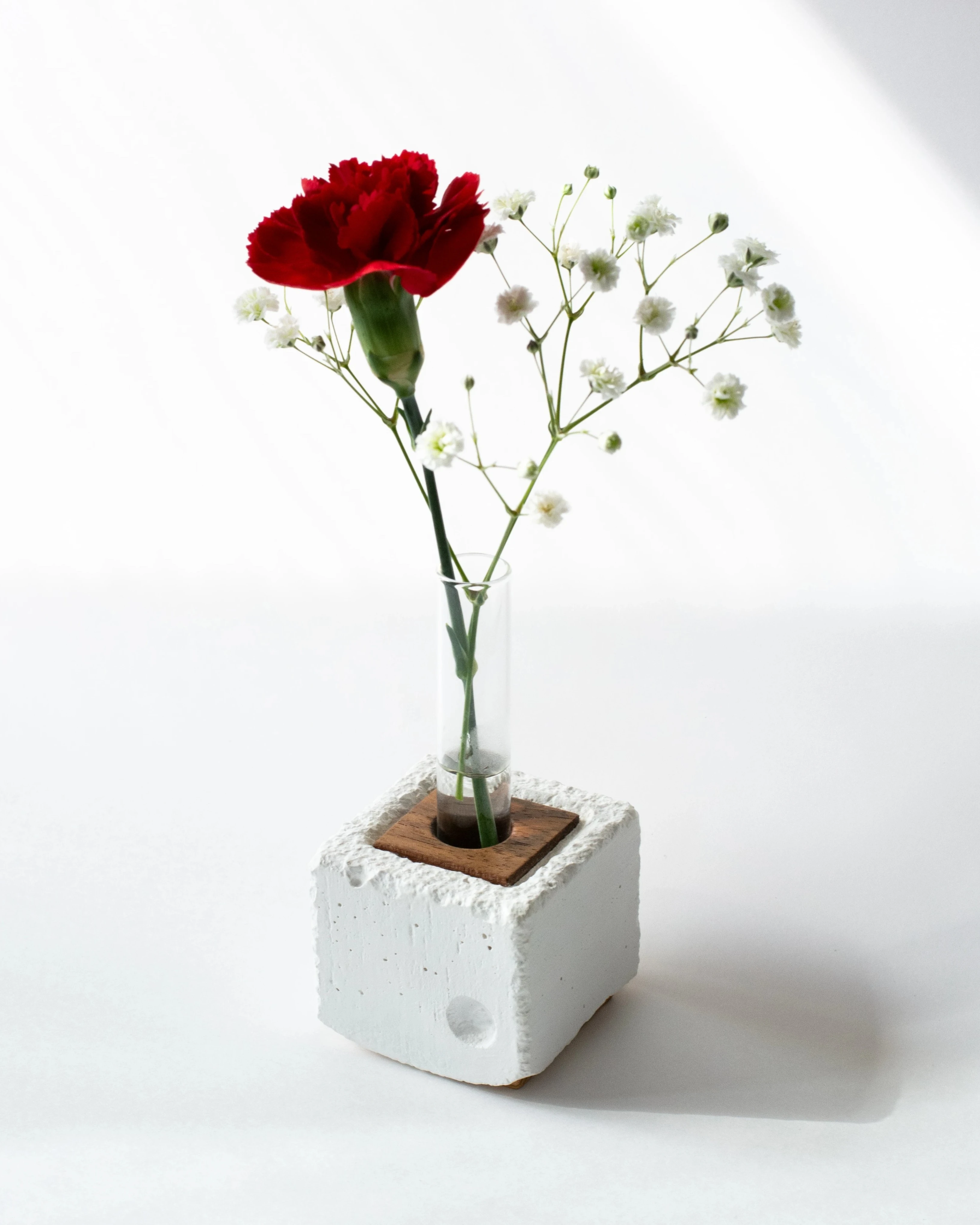 コンクリート製のモダンな花器　type-b-03